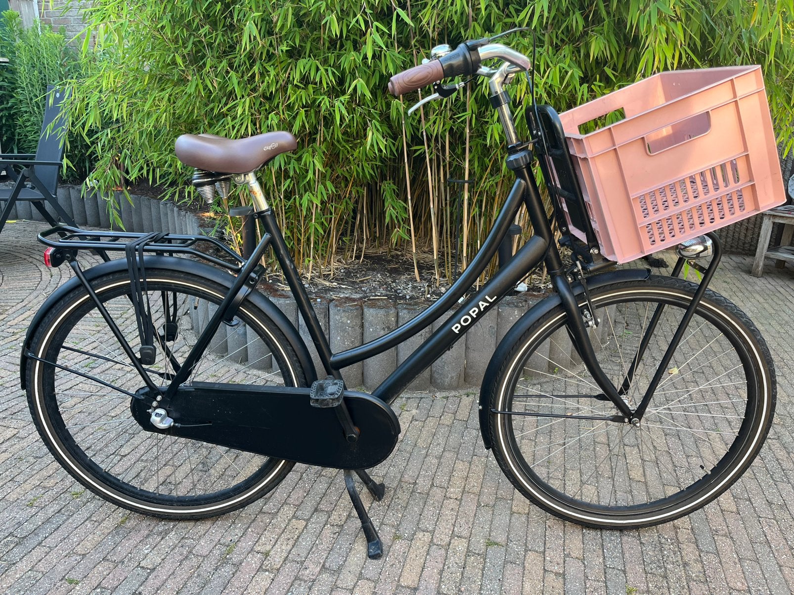 Oma fiets 3 versnellingen wielmaat 28 inch, 56 cm of meer, Ophalen, Gebruikt, Terugtraprem