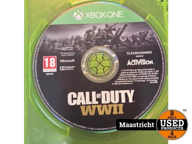 Xbox one game | Call Of Duty World War II (Zonder Hoes), Spelcomputers en Games, Games | Xbox One, Activision, Zo goed als nieuw
