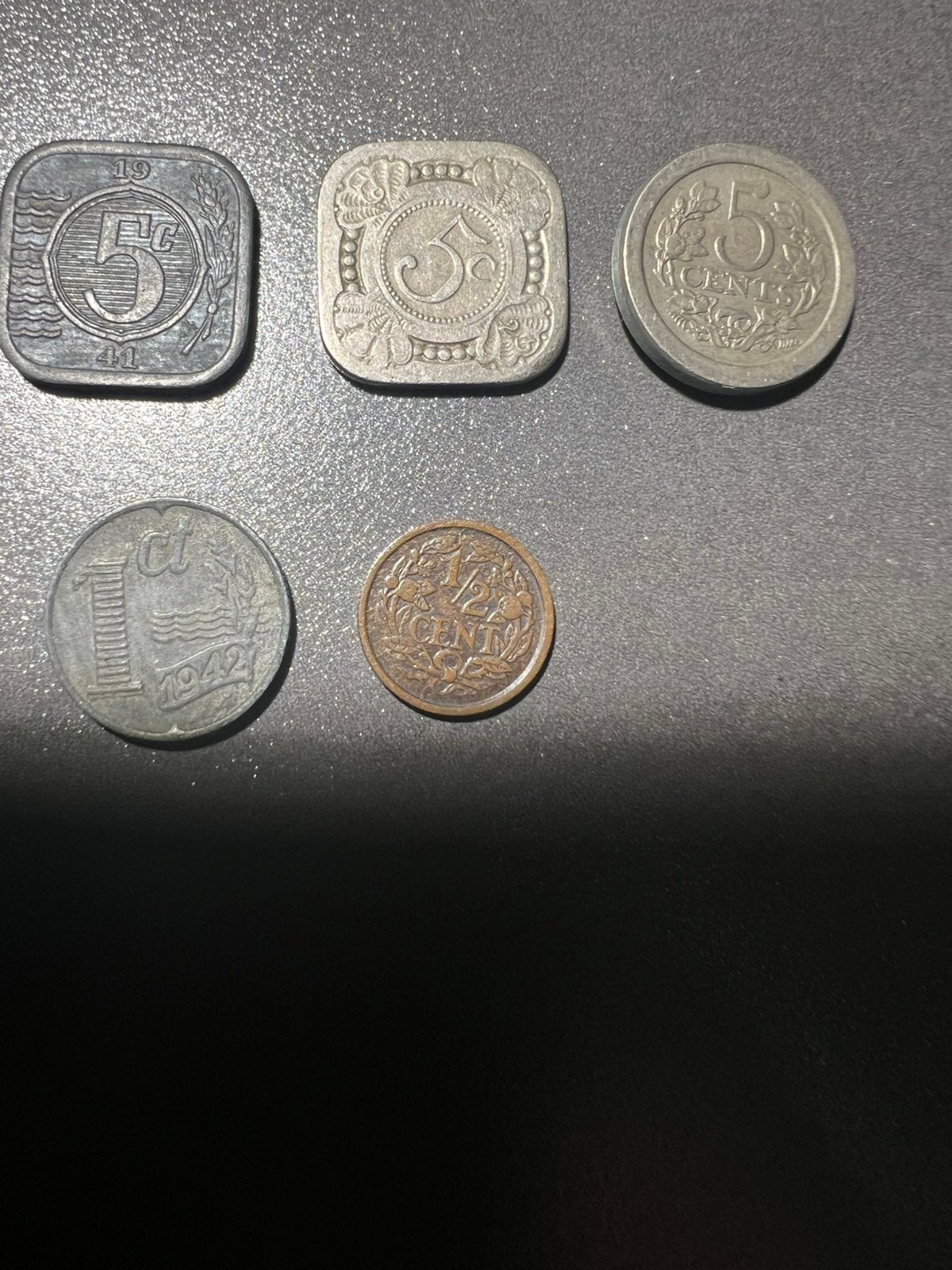 Oorlogsgeld/ oud geld zink en mapje replica s oorlogsgeld, Ophalen, Koningin Wilhelmina
