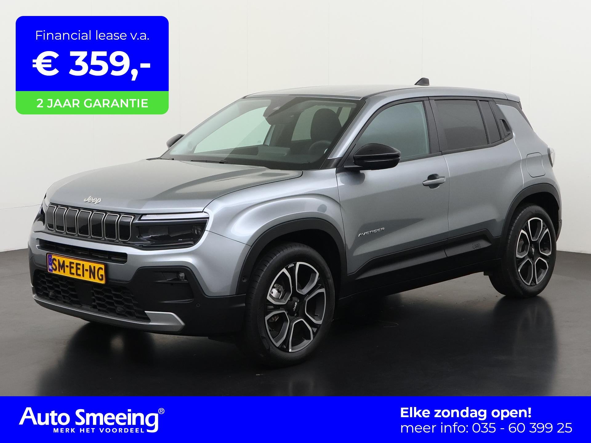Jeep Avenger Summit 54 kWh 3 fase | Camera | Carplay | Blind, Auto's, Jeep, 334 min, 156 pk, SUV of Terreinwagen, 1495 kg
