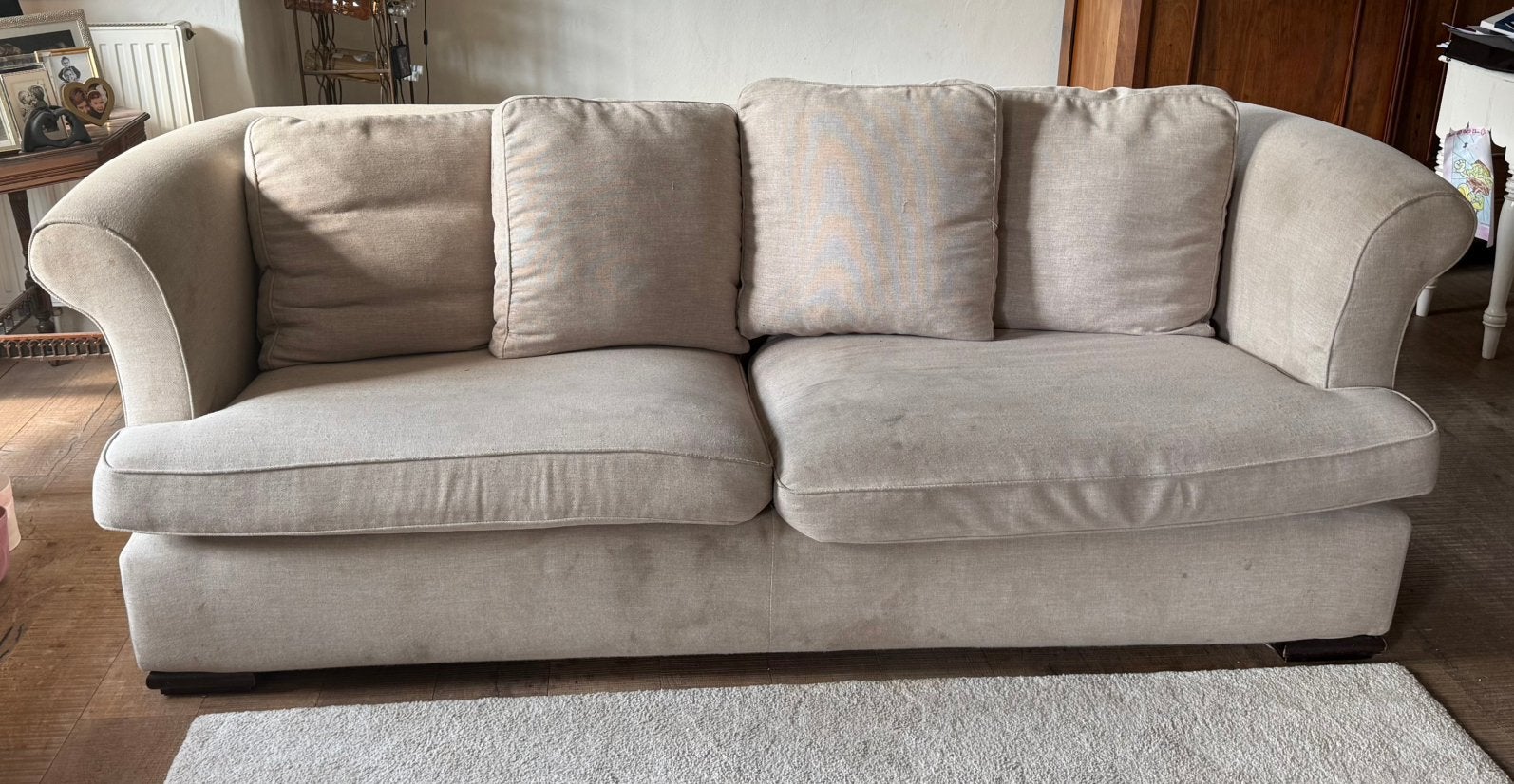 Saba Italia bank 2.26m met losse hoezen, Gebruikt, Driepersoons, 75 tot 100 cm, Ophalen of Verzenden