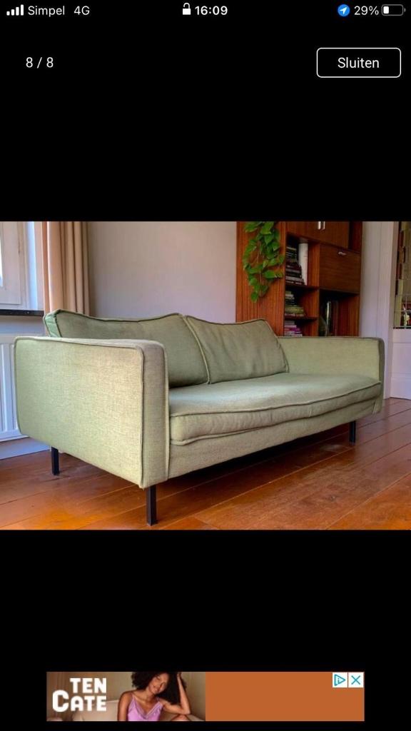 2,5 zits bank, Ophalen, Gebruikt, Tweepersoons, 75 tot 100 cm
