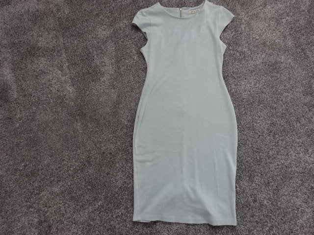Supermooie jurk van suèdine / lichtblauw / maat M, Maat 38/40 (M), Blauw, Ophalen of Verzenden, Zo goed als nieuw