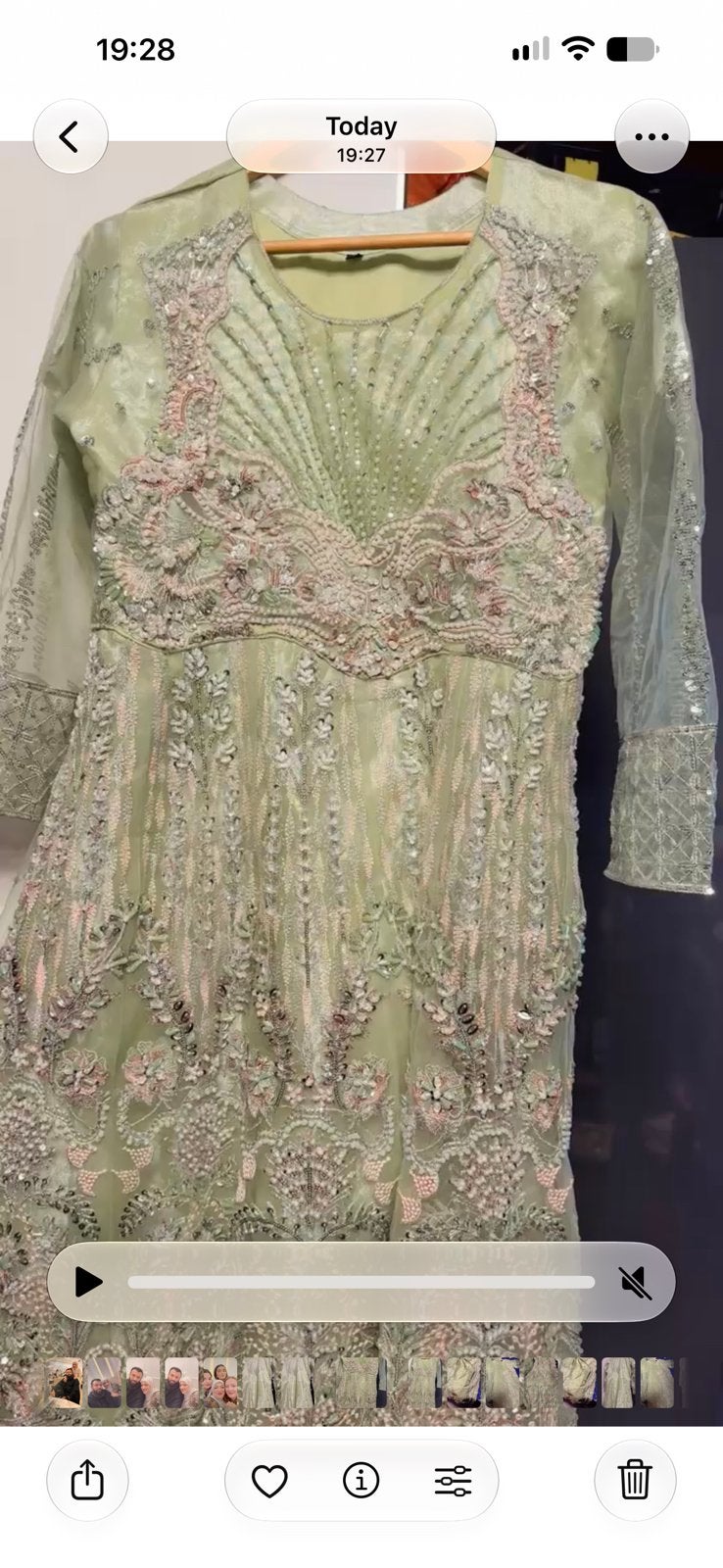 Bollywood dress, Overige typen, Verzenden, Maat 42/44 (L), Zo goed als nieuw
