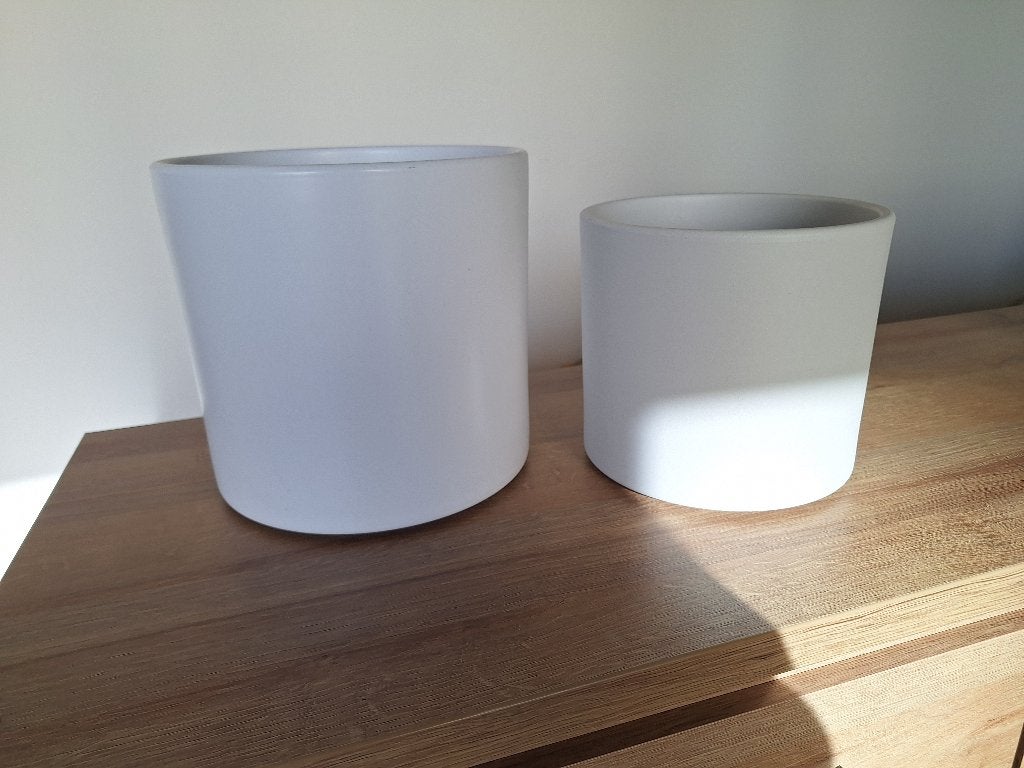 2 mooie bloempotten, Tuin en Terras, Ophalen, Rond, Zo goed als nieuw, Balkon