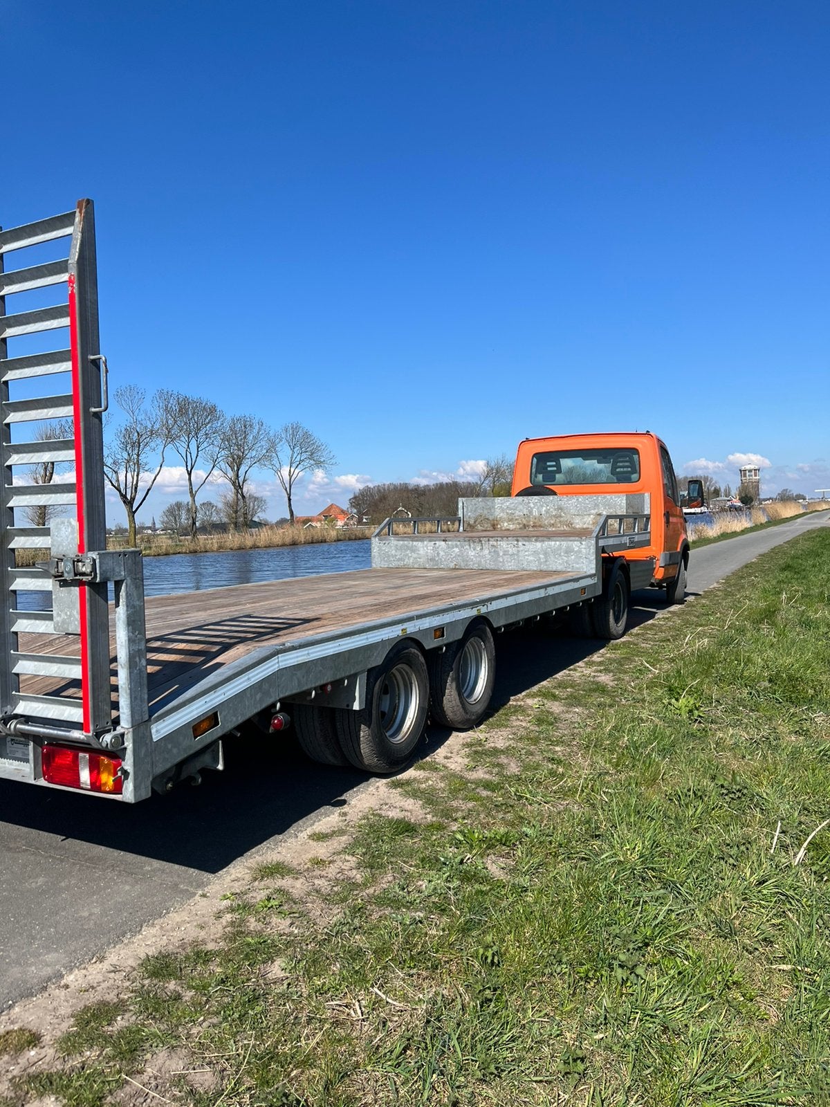Veldhuizen BE Semi dieplader 10 TON, Auto's, Overige brandstoffen, Particulier, Aanhangers en Opleggers, Te koop