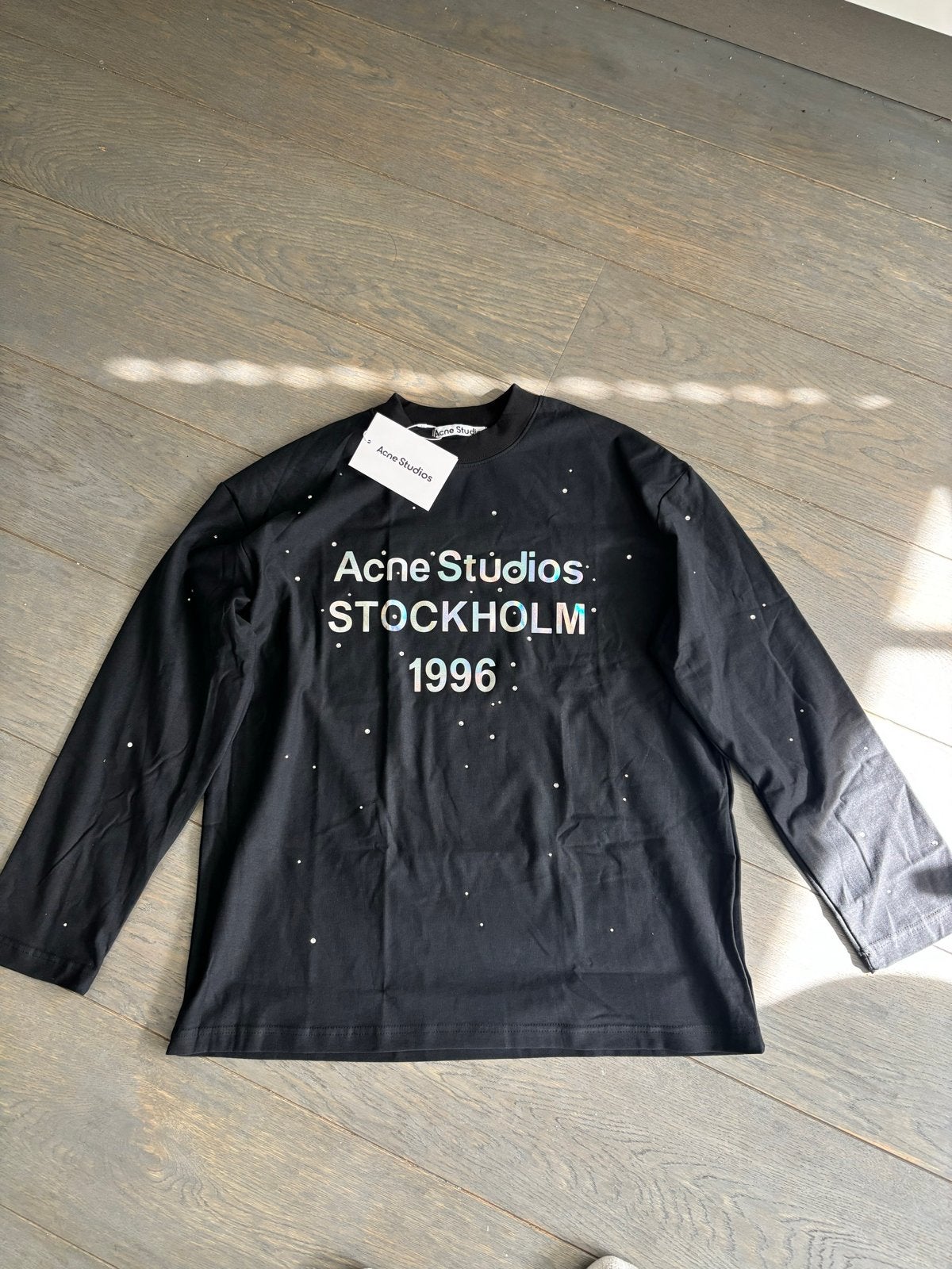 Acne Studios Stockholm 1996 Lange Mouw T-shirt Zwart, Kleding | Dames, T-shirts, Verzenden, Zwart, Nieuw, Lange mouw