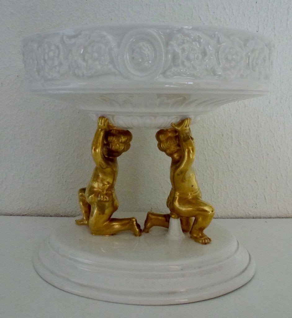 Decoratieve schaal met putti - Barokstijl, Antiek en Kunst, Antiek | Porselein, Verzenden
