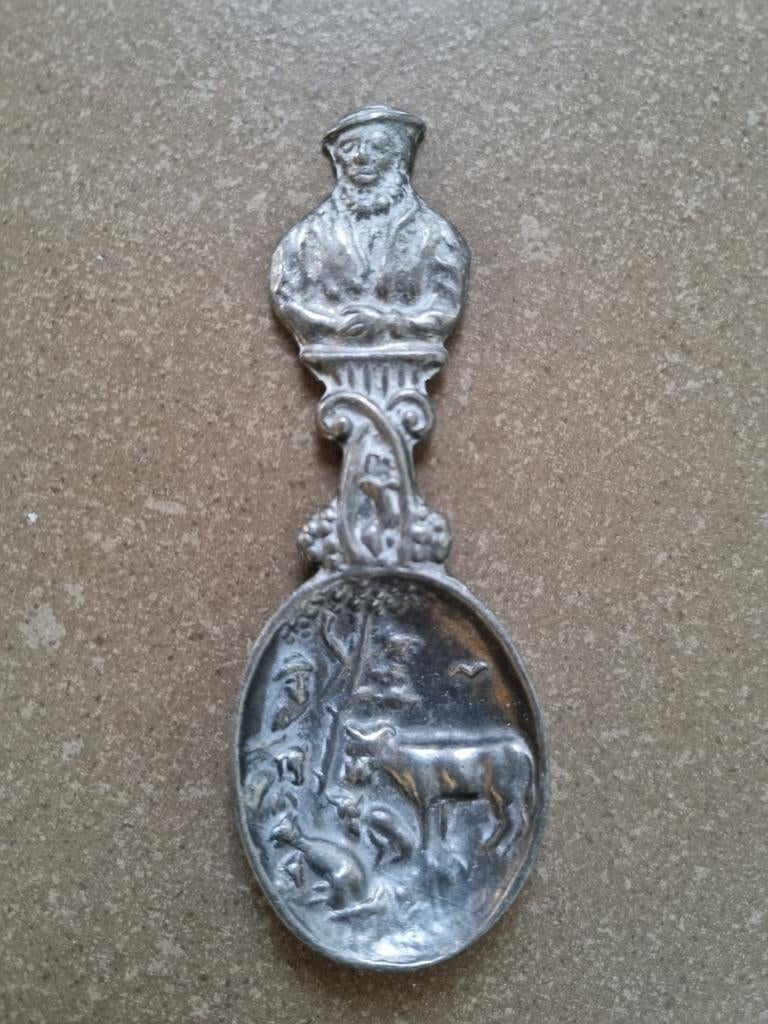 Tinnen lepel Gieterij Tiel, Oud Holland, Antiek en Kunst, Antiek | Tin, Ophalen of Verzenden