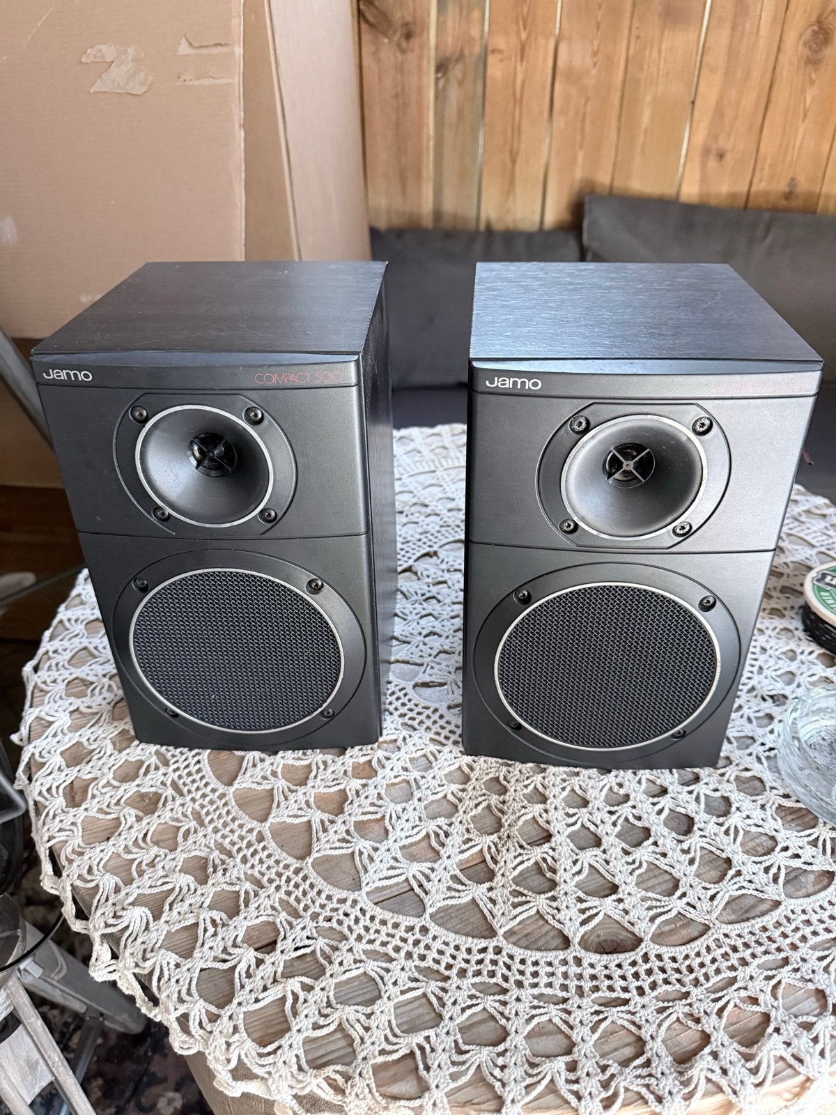 Jamo Compact 500 Boekenplank Speakers - Set van 2, Audio, Tv en Foto, Gebruikt, Ophalen of Verzenden, Minder dan 60 watt, Front, Rear of Stereo speakers