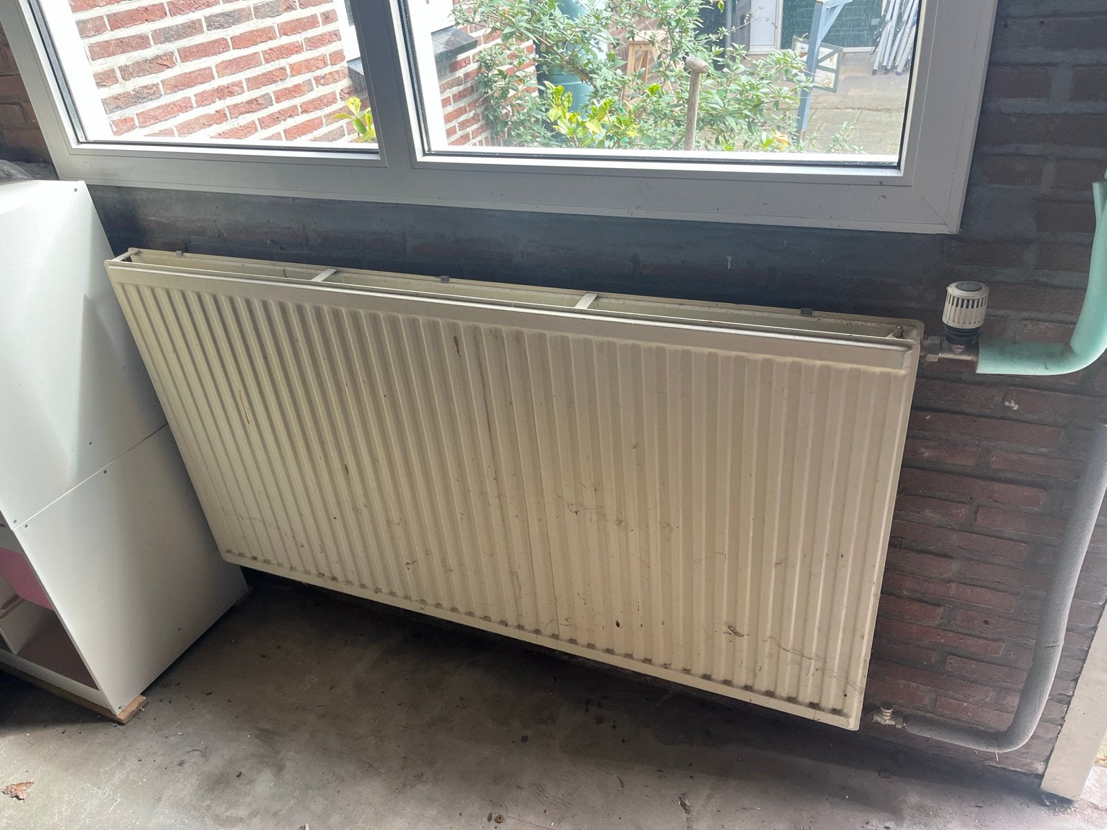 Gebruikte radiator - 80x150 cm en beugels, Ophalen, Gebruikt, Radiator, 150 cm of meer