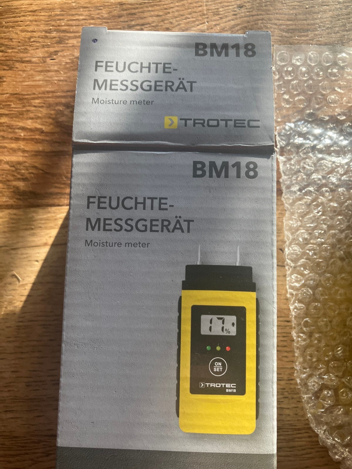 Trotec BM18 Vochtmeter - Hout- en Materiaalvochtmeter, Ophalen of Verzenden, Nieuw, Vocht of Vloeistof