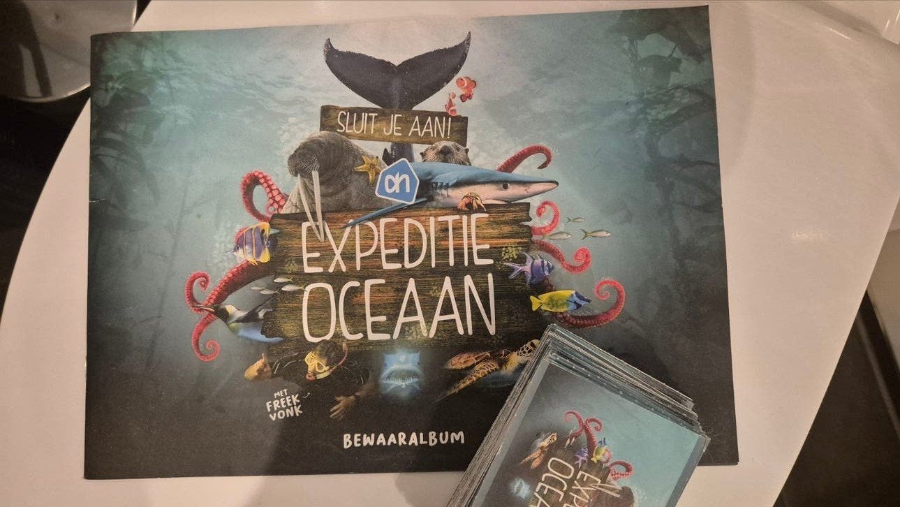 AH - Freek - Eepeditie Oceaan album (leeg) met plaatjes, Ophalen of Verzenden, Nieuw, Dier en Natuur