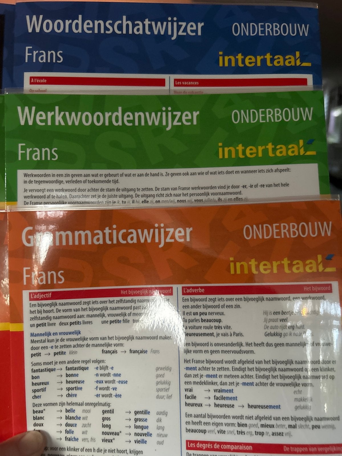 Woordenschatwijzer, Werkwoordenwijzer, Grammaticawijzer Fran, Ophalen of Verzenden, Zo goed als nieuw, Non-fictie