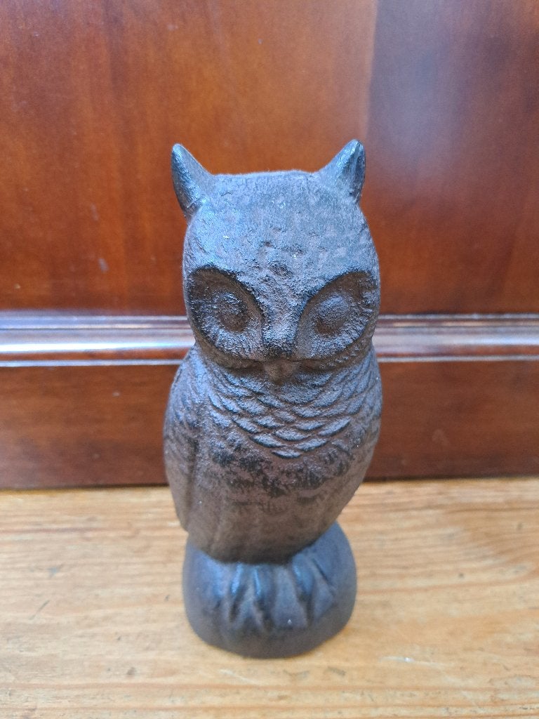 Decoratieve gietijzeren uil - Vintage stijl, Ophalen of Verzenden, Gebruikt, Dier