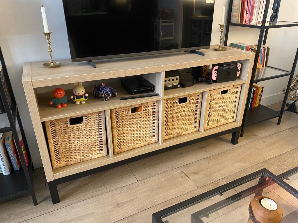 TV Stand, Ophalen, Zo goed als nieuw, 25 tot 50 cm, Minder dan 100 cm