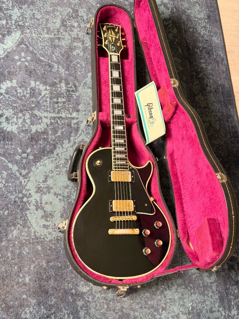1976 Gibson Les Paul Custom Ebony, Muziek en Instrumenten, Ophalen of Verzenden, Gebruikt, Solid body, Gibson