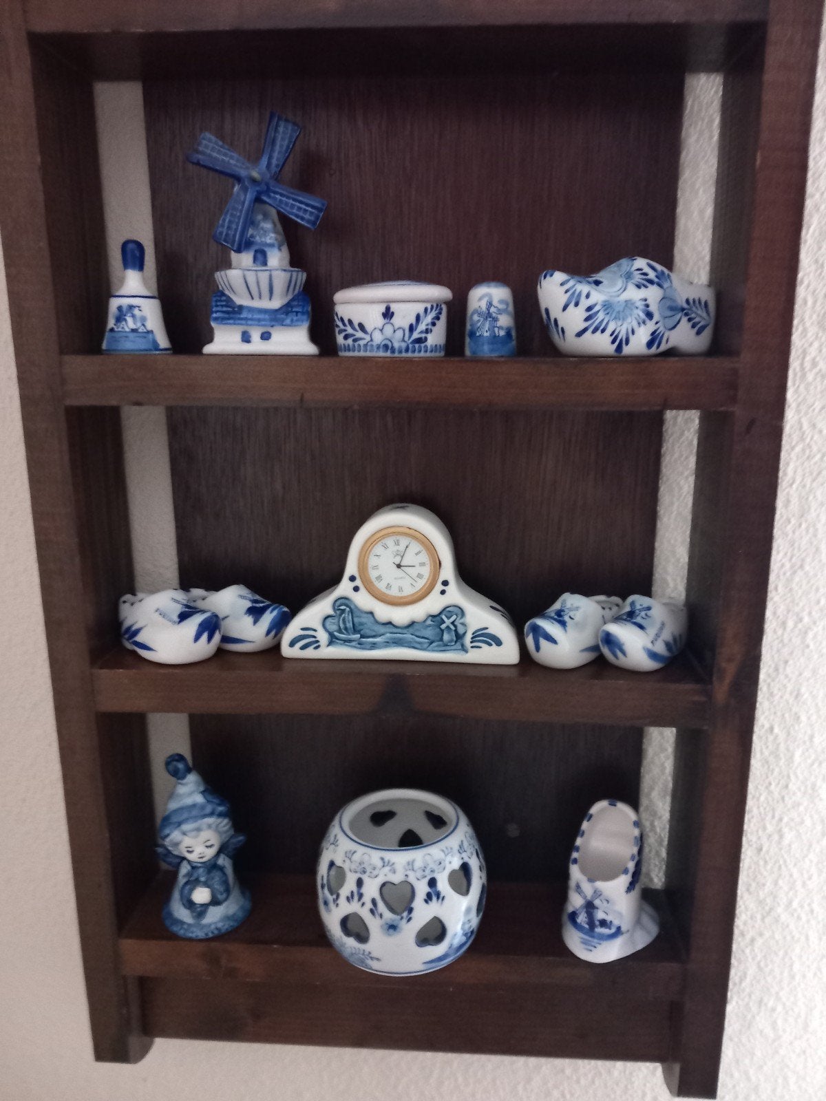 Delfts Blauw miniatuur 12x/letterbak, Antiek en Kunst, Ophalen