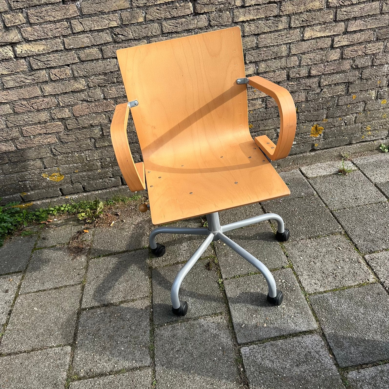 IKEA Bureaustoel - Houten Zitting - Gebruikt, Ophalen of Verzenden, Zo goed als nieuw, Overige kleuren, Bureaustoel