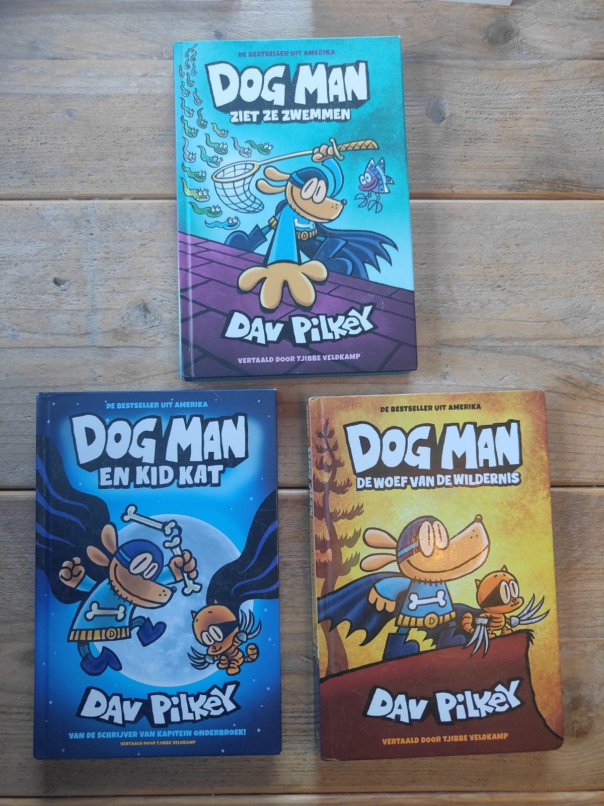 Dog Man boeken set - 3 delen van Dav Pilkey, Ophalen of Verzenden, Gelezen, Dav Pilkey, Fictie