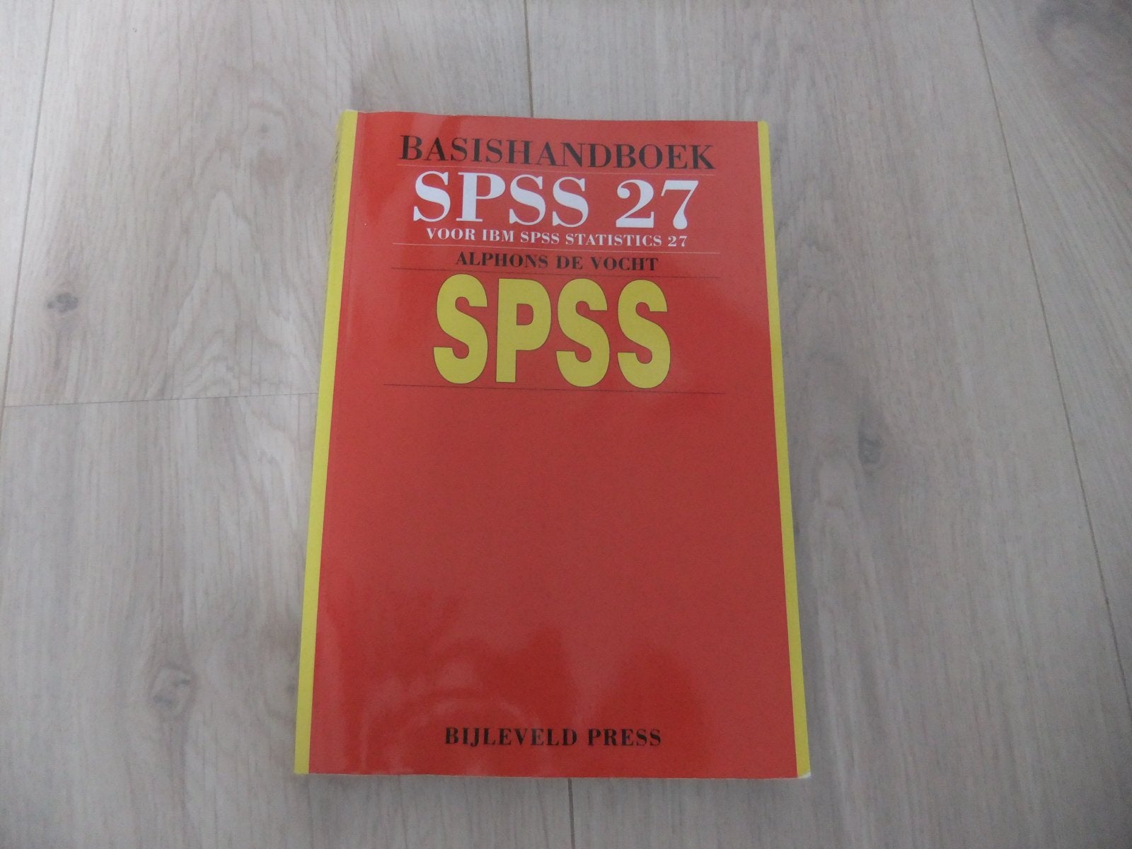 Alphons de Vocht - Basishandboek SPSS 27, Ophalen of Verzenden, Gelezen, Alphons de Vocht
