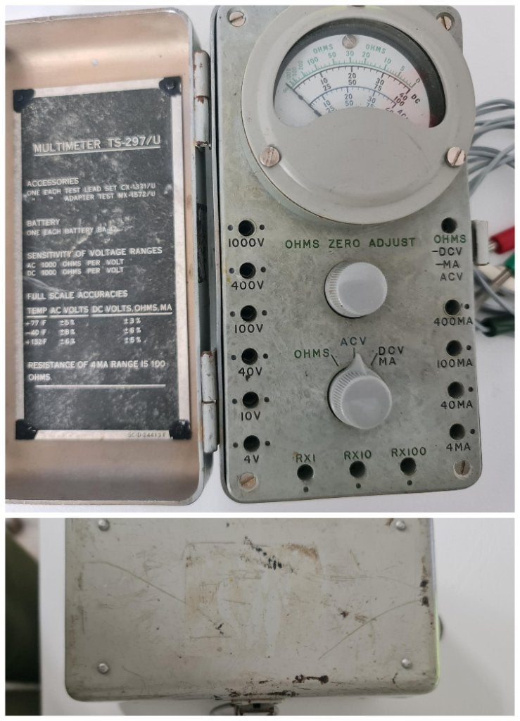Militaire vintage multimeter, Ophalen of Verzenden, Gebruikt, Multimeter