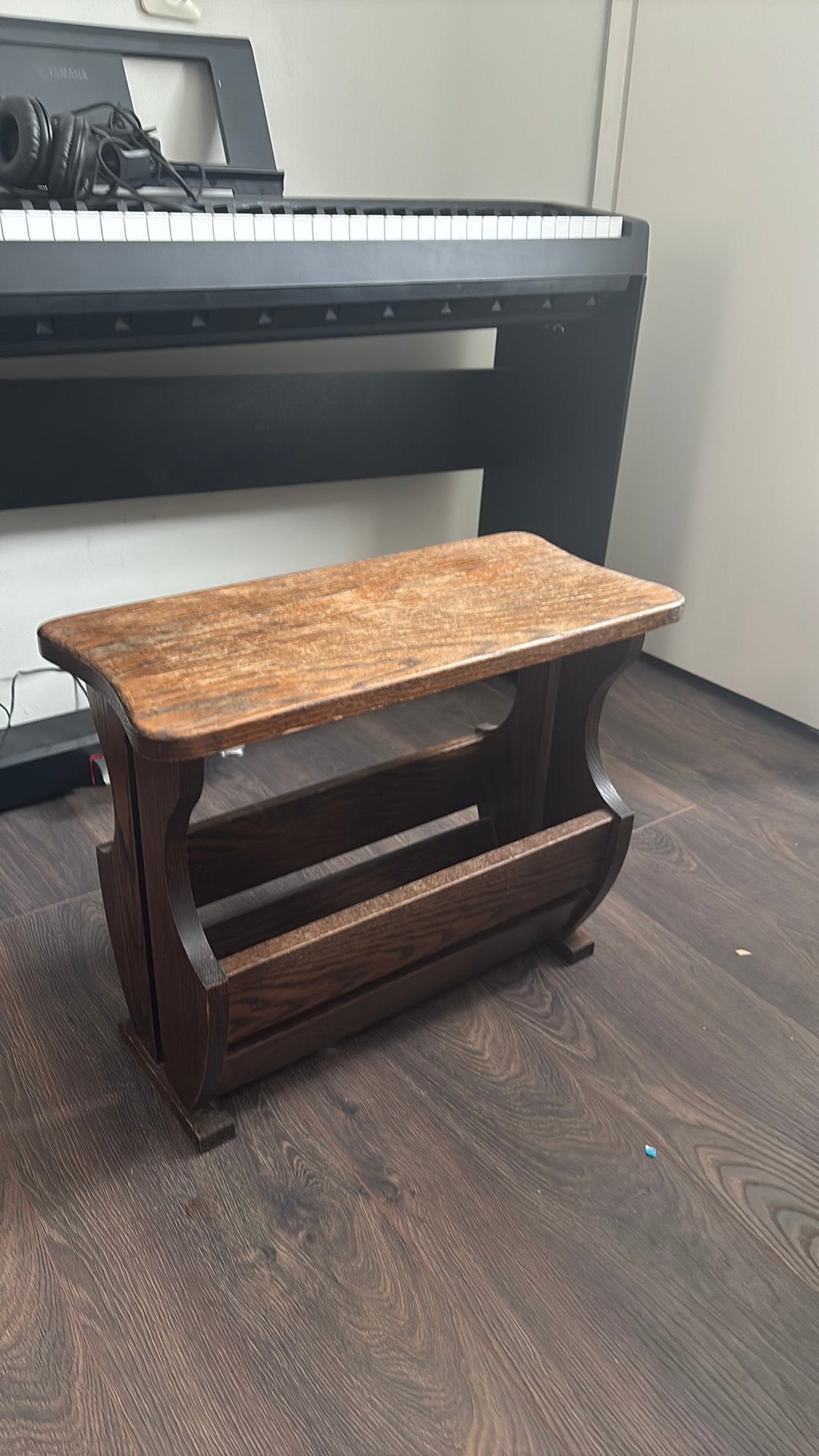 Antieke Krantenbak, Ophalen, Gebruikt, Vintage, Hout