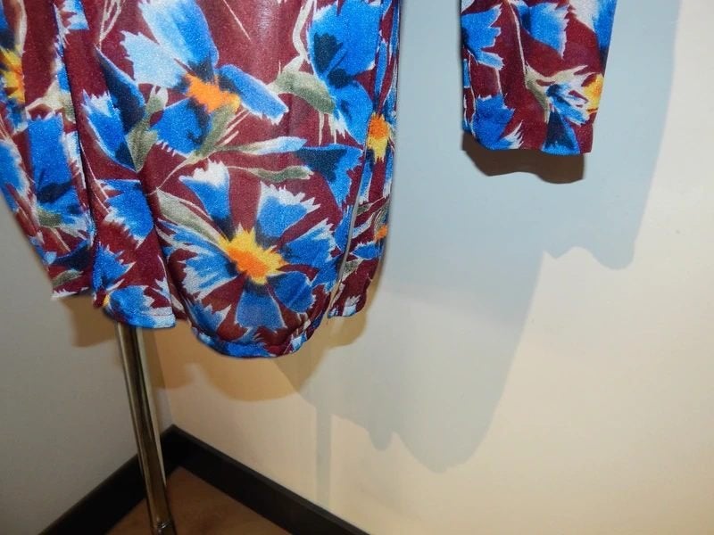 Pain de sucre vintage zomers blouse tuniek bloemen mt M, Maat 38/40 (M), Zo goed als nieuw, Pain de Sucre, Meerkleurig