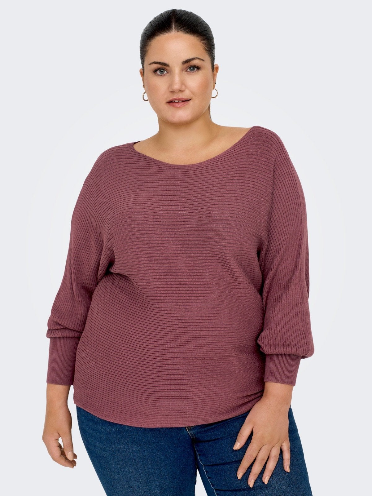 Rose brown pullover Carnew van Only Carmakoma Maat 46/48, O, O, O, Maat 46/48 (XL) of groter
