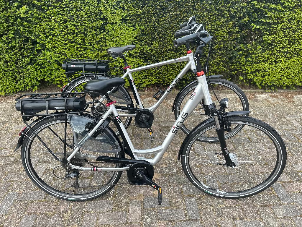 set in nieuw staat sinus bosch midden motor 500 watt accu, Versnellingen, Zo goed als nieuw, 50 tot 53 cm, Ophalen
