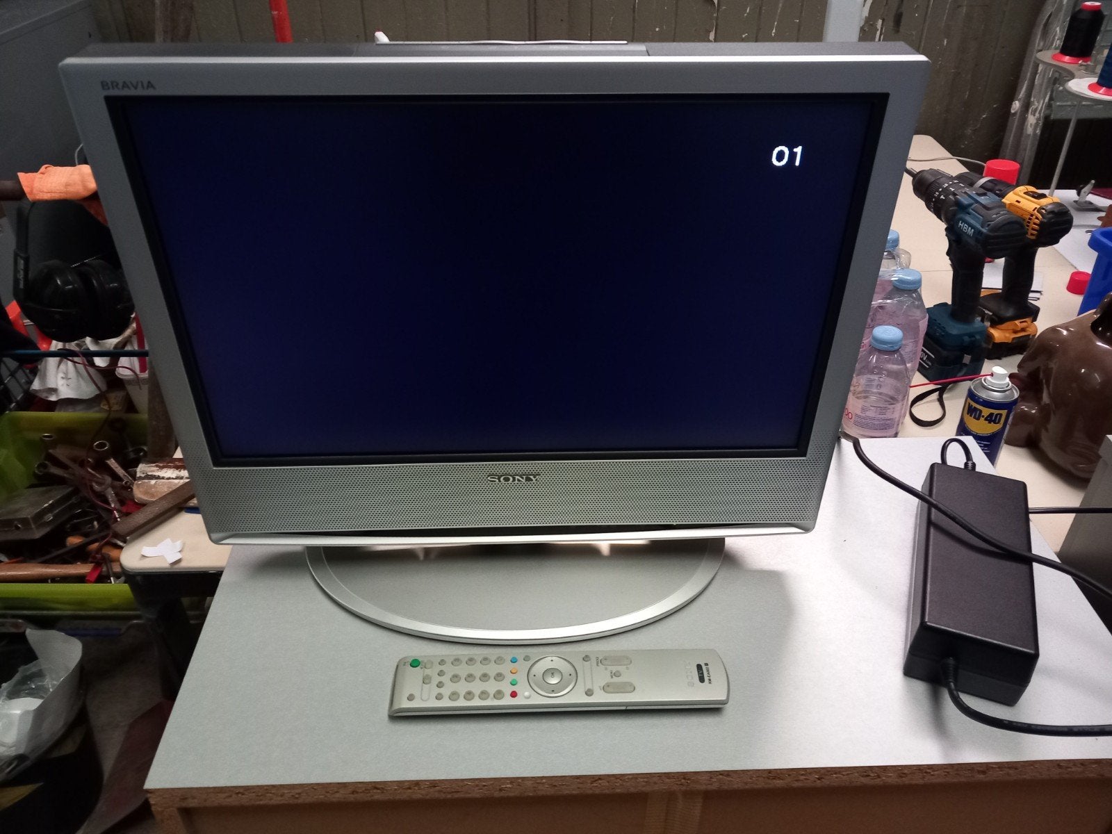 sony bravia 19inch lcd tv met afstandbediening, Ophalen, Gebruikt, 50 Hz, LCD