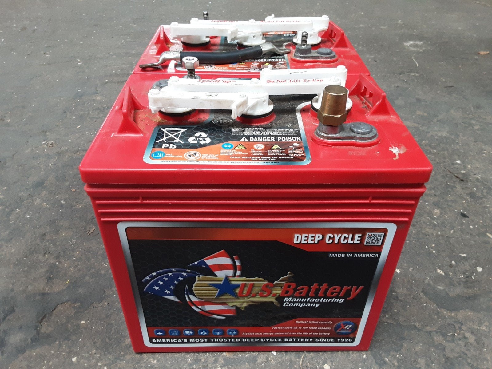 2 6V US Battery deep cycle 232Ah accu's goede staat, Ophalen