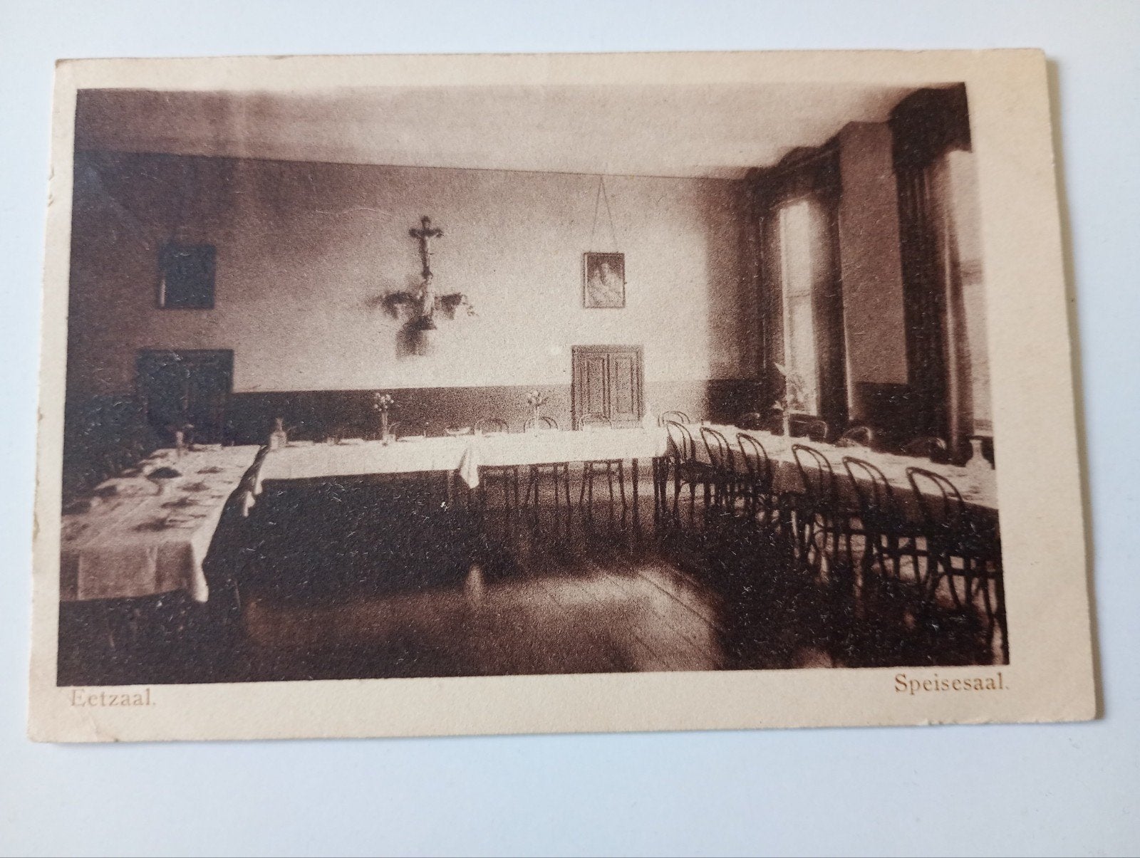 Echt Pensionaat Koningsbosch Eetzaal 1930, Ophalen of Verzenden, 1920 tot 1940, Gelopen, Limburg