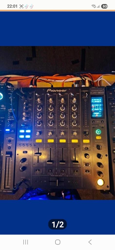 Pioneer DJM-800 Professionele DJ Mixer, Muziek en Instrumenten, Dj-sets en Draaitafels, Ophalen of Verzenden, Gebruikt, Dj-set