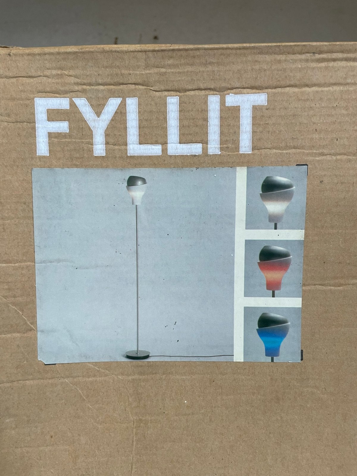 IKEA FYLLIT Vloerlamp - Nieuw in doos, Ophalen, Nieuw, E27 (groot), Metaal