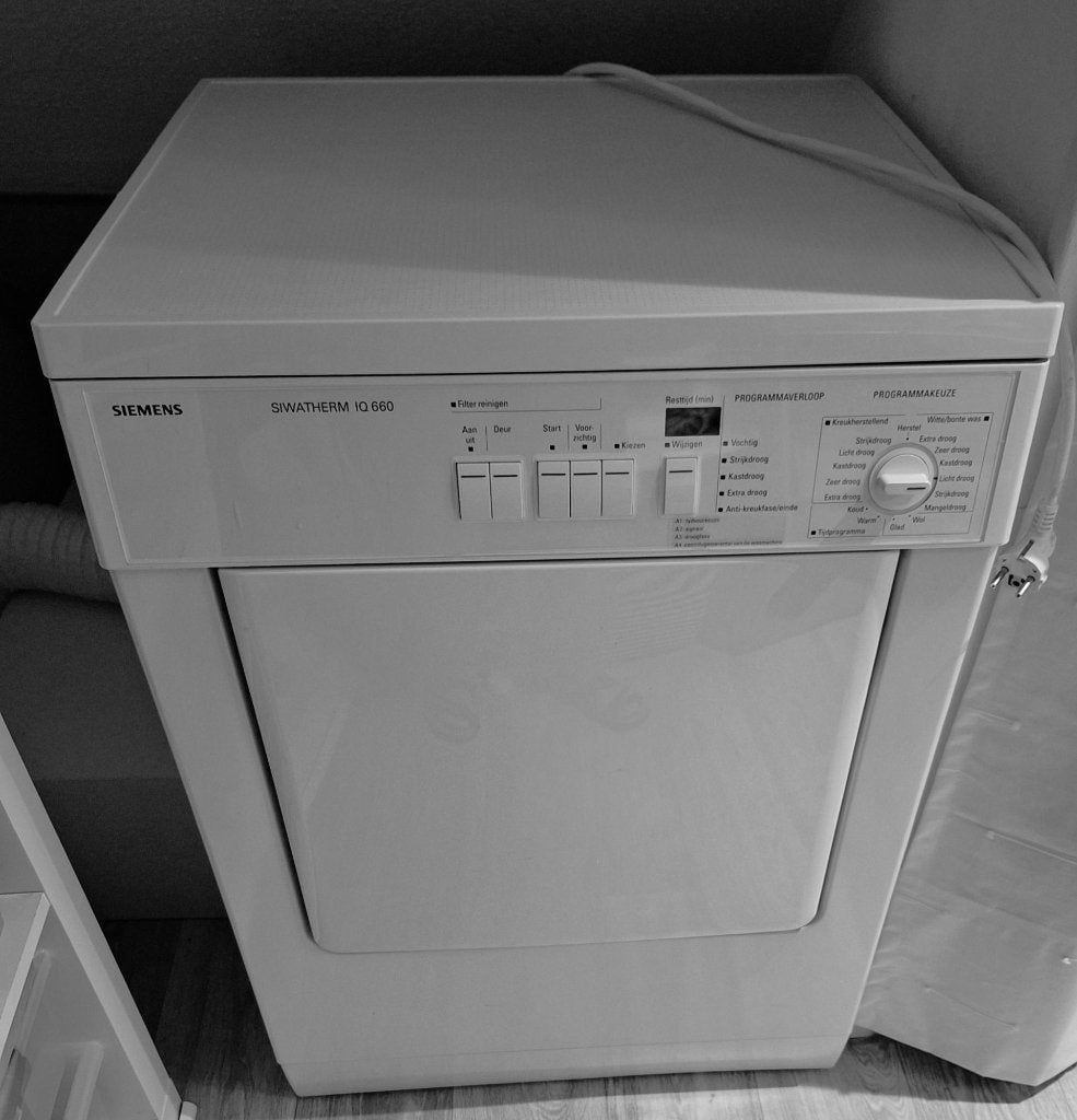 Droger Siemens IQ 660, Ophalen, 6 tot 8 kg, Gebruikt, 85 tot 90 cm