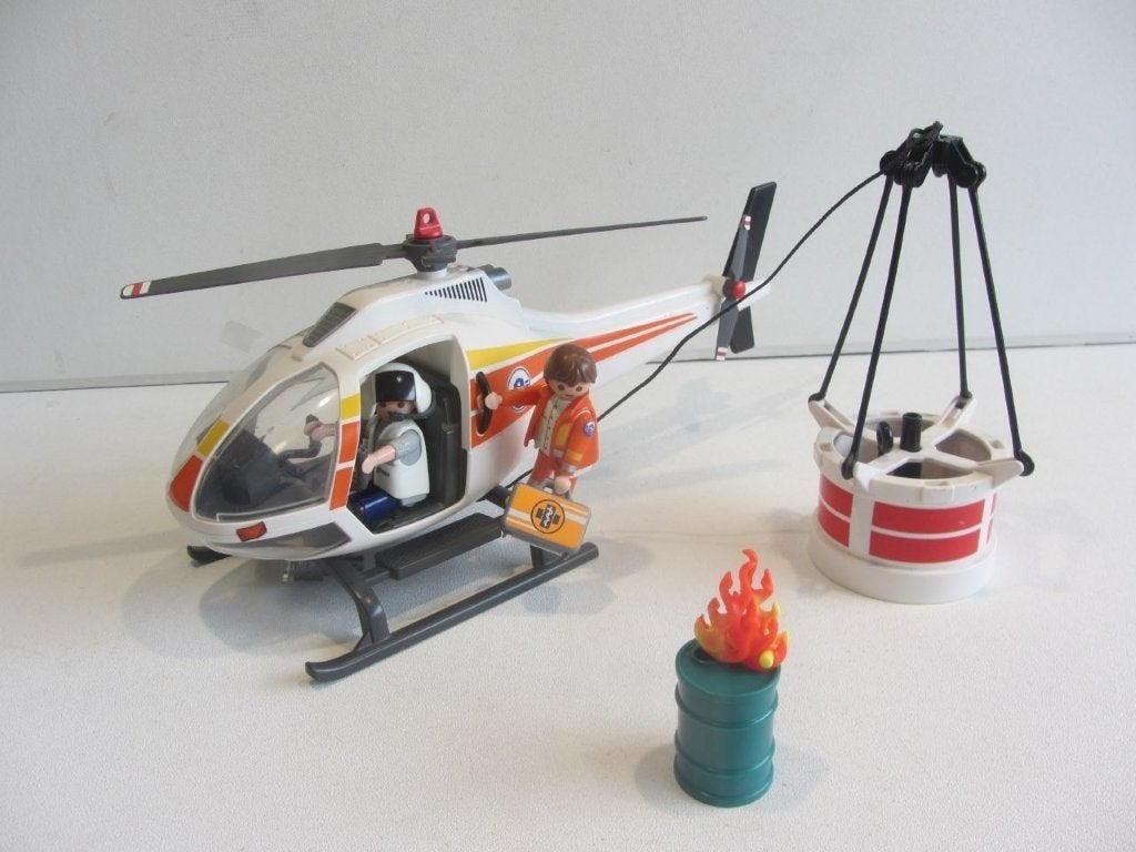 Playmobil Brandbestrijdingshelikopter – 5542, Ophalen of Verzenden, Gebruikt, Losse onderdelen