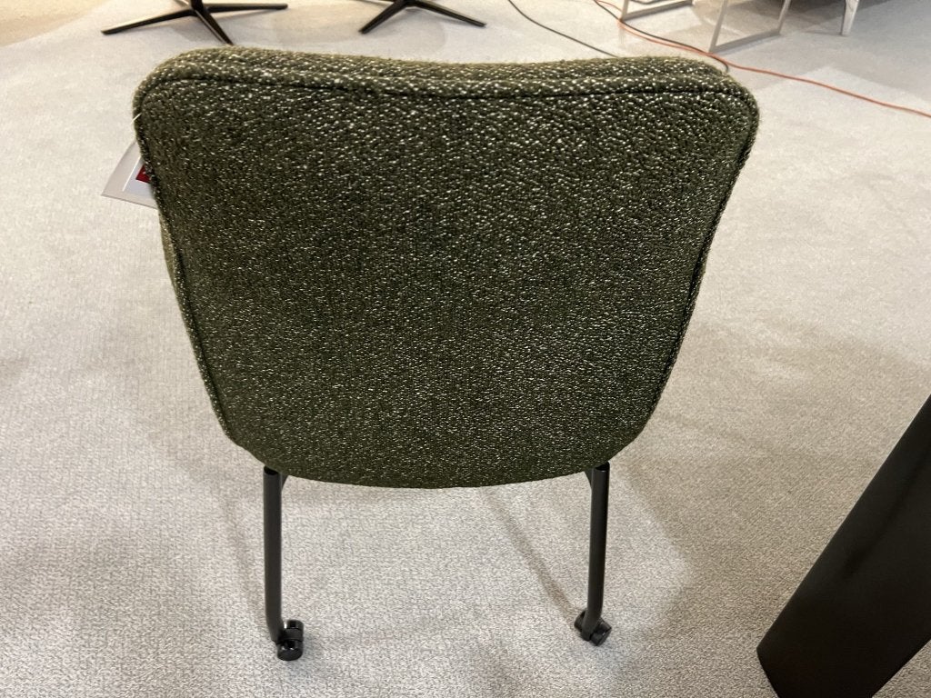 1 Nieuw Leolux Gyon eetkamerstoel groen stof design stoel, Huis en Inrichting, Stoelen, Leolux, Overige kleuren, Info@leolux.nl