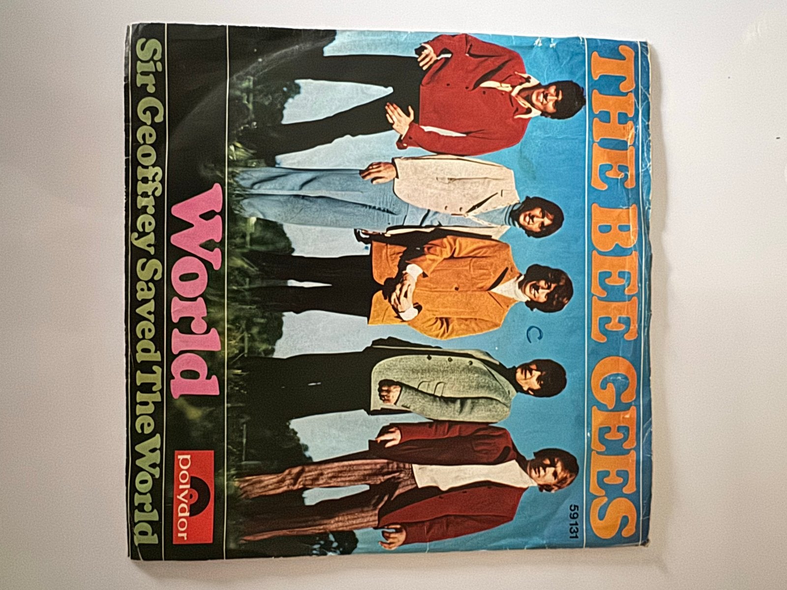 The Bee Gees - World / Sir Geoffrey Saved The World (EP), Cd's en Dvd's, Gebruikt, Pop, 7 inch, Ophalen of Verzenden