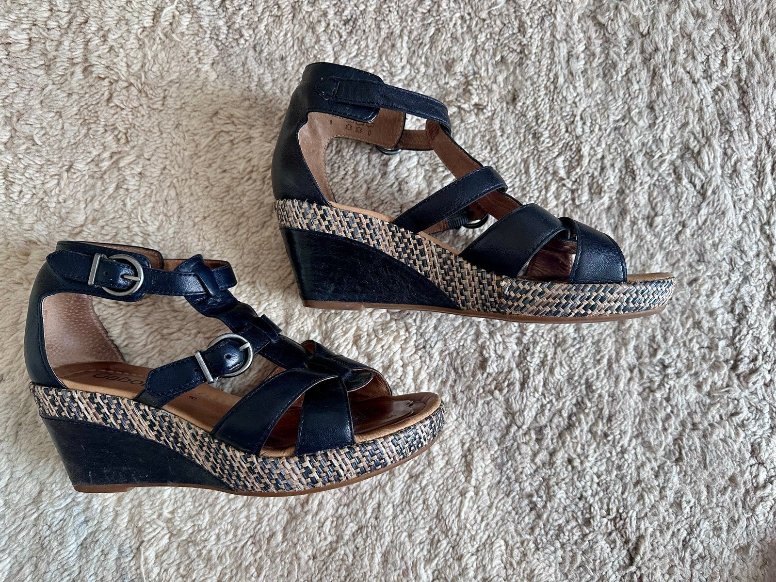 Gabor sleehak sandalen zwart maat 39, Ophalen of Verzenden, Zo goed als nieuw, Zwart, Sandalen of Muiltjes