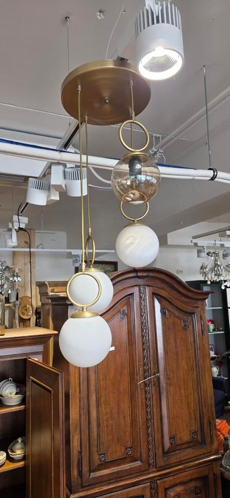 Diverse Hang-, Sta- en Tafellampen - Grote Collectie, Ophalen, Gebruikt, Glas, Klassiek, Modern, Vintage