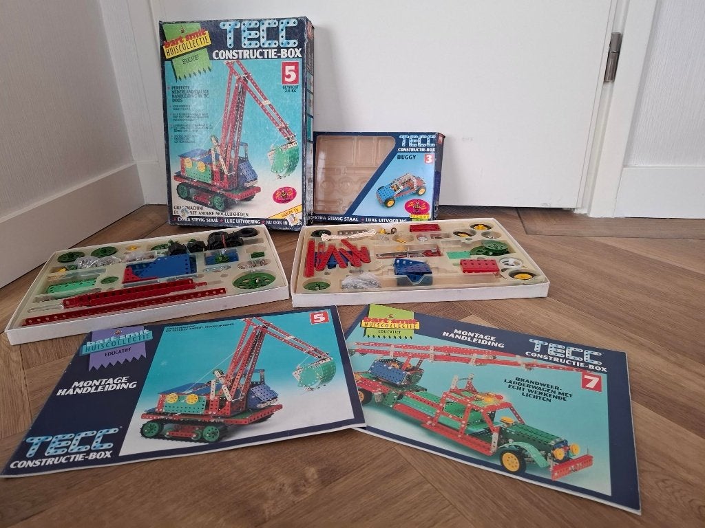 Tecc constructie bouwdoos 5 en 3, Ophalen of Verzenden, Gebruikt, Knutselen