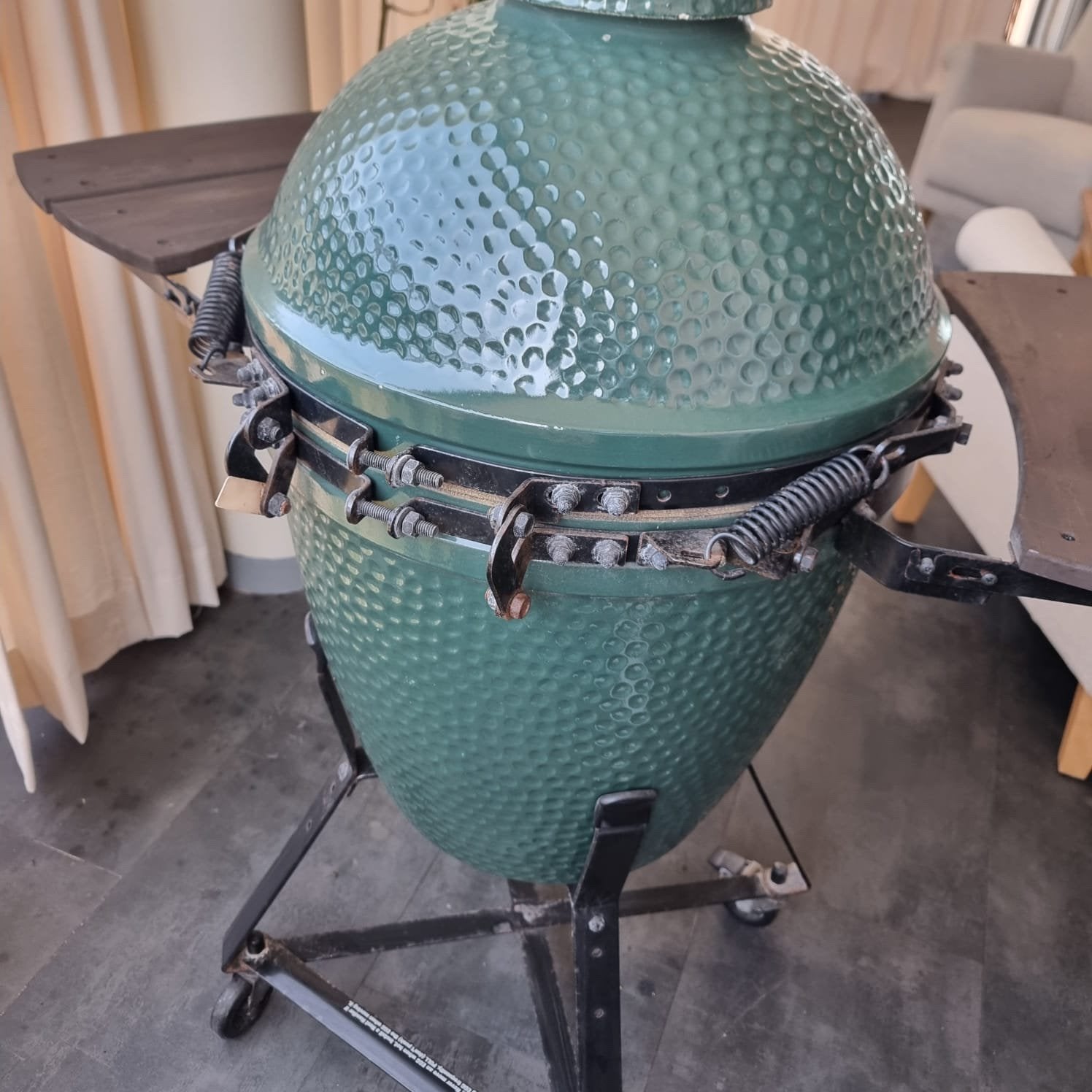 Big Green Egg Ultimate, Ophalen, Gebruikt
