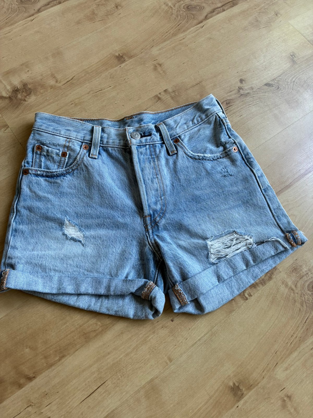 Z.g.a.n. originele Levi’s 501 korte broek W23, Ophalen, Zo goed als nieuw, Blauw, W27 (confectie 34) of kleiner