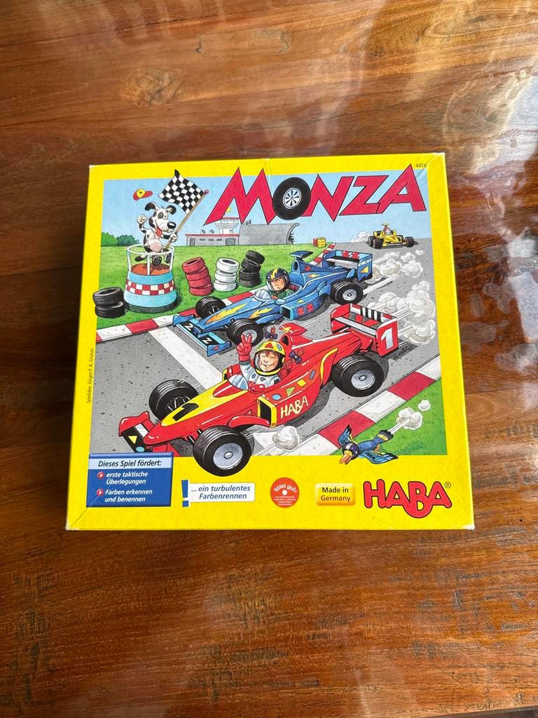 Monza bordspel, samen racen 5+, Drie of vier spelers, Ophalen of Verzenden, Gebruikt