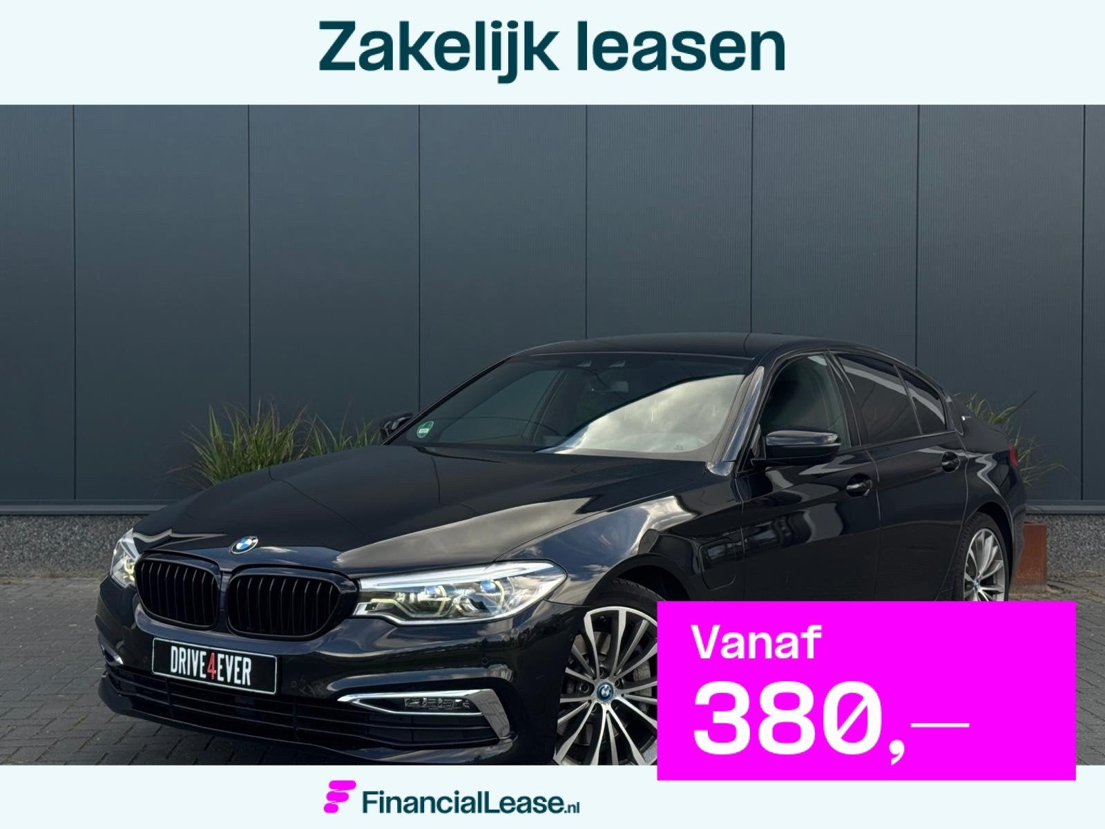 BMW 5-serie 530e iPerformance High Executive NAVI|LEDER|LED|, Auto's, BMW, Bedrijf, Lease, Financial lease, 5-Serie, ABS, Airbags
