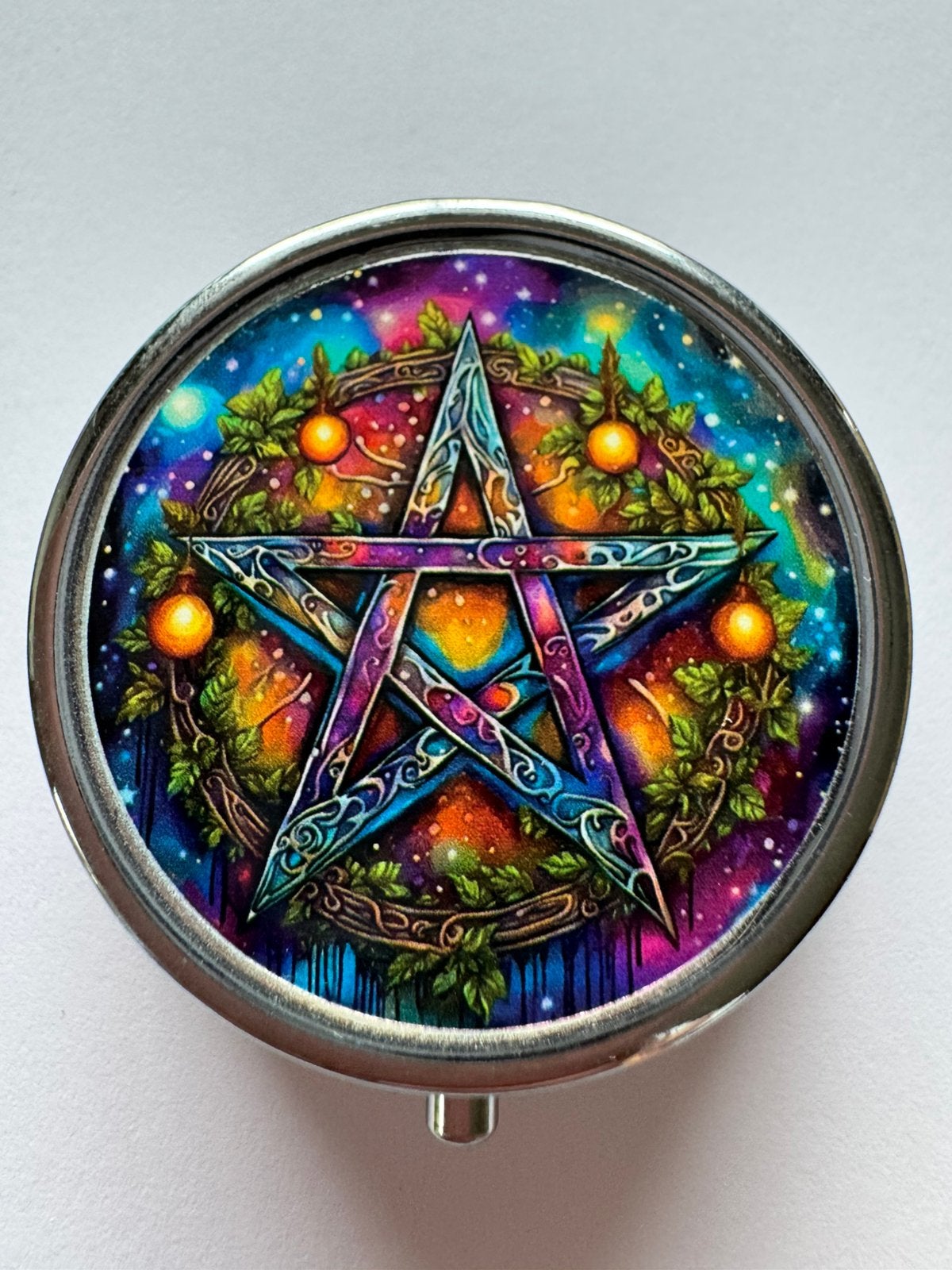 Pillendoosje - prachtig Medicijndoosje - Pentagram, Sieraden, Tassen en Uiterlijk, Ophalen of Verzenden, Nieuw