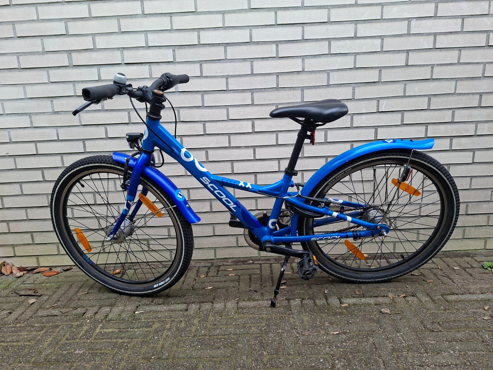 SCOOL XXLite kinderfiets 24 inch, blauw, 7 versnellingen, Ophalen, 20 inch of meer, Gebruikt, SCOOL