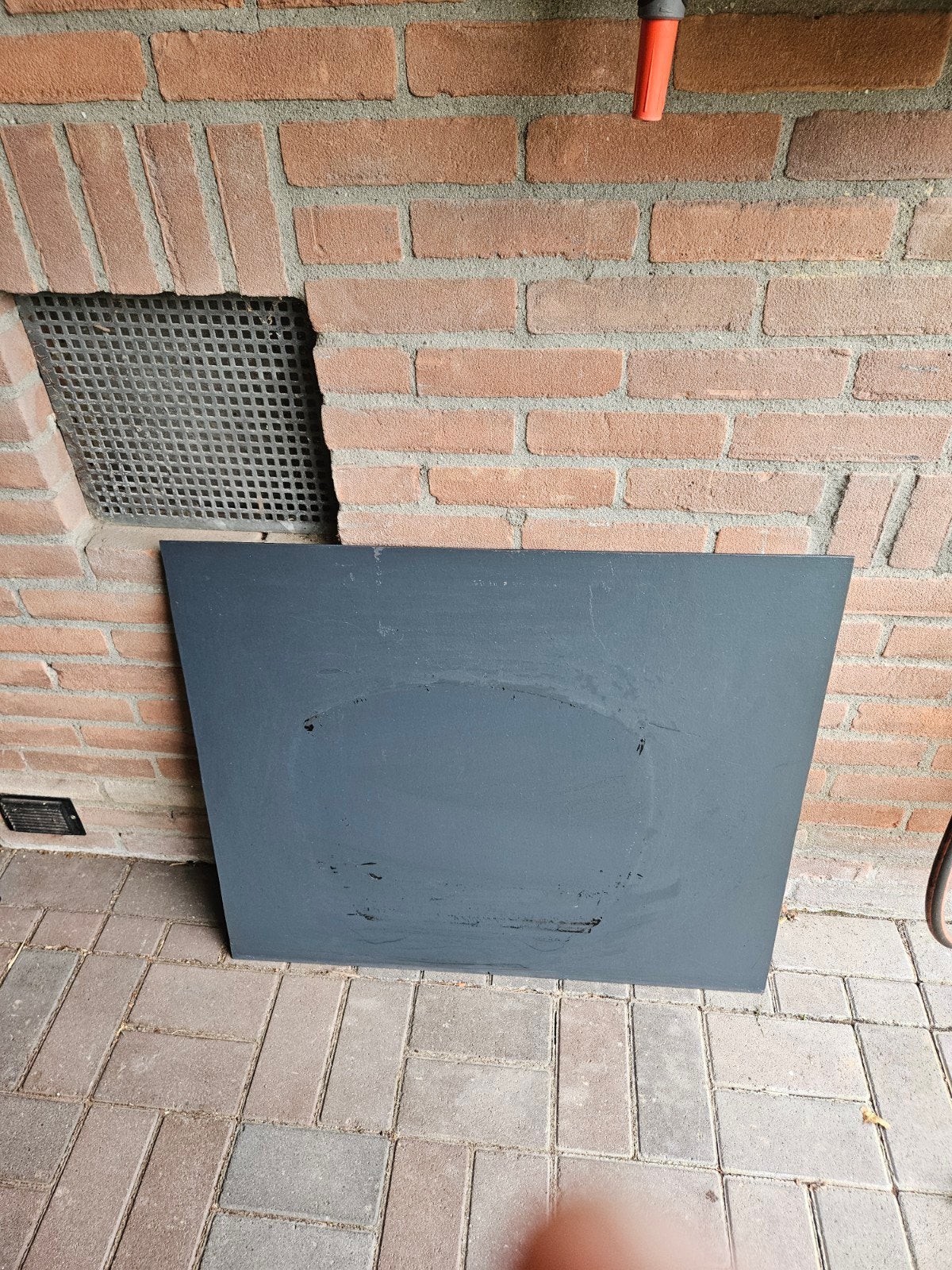 Vloerplaat voor hout- of pelletkachel (opnieuw spuiten), Ophalen, Gebruikt, Vrijstaande haard, Overige soorten