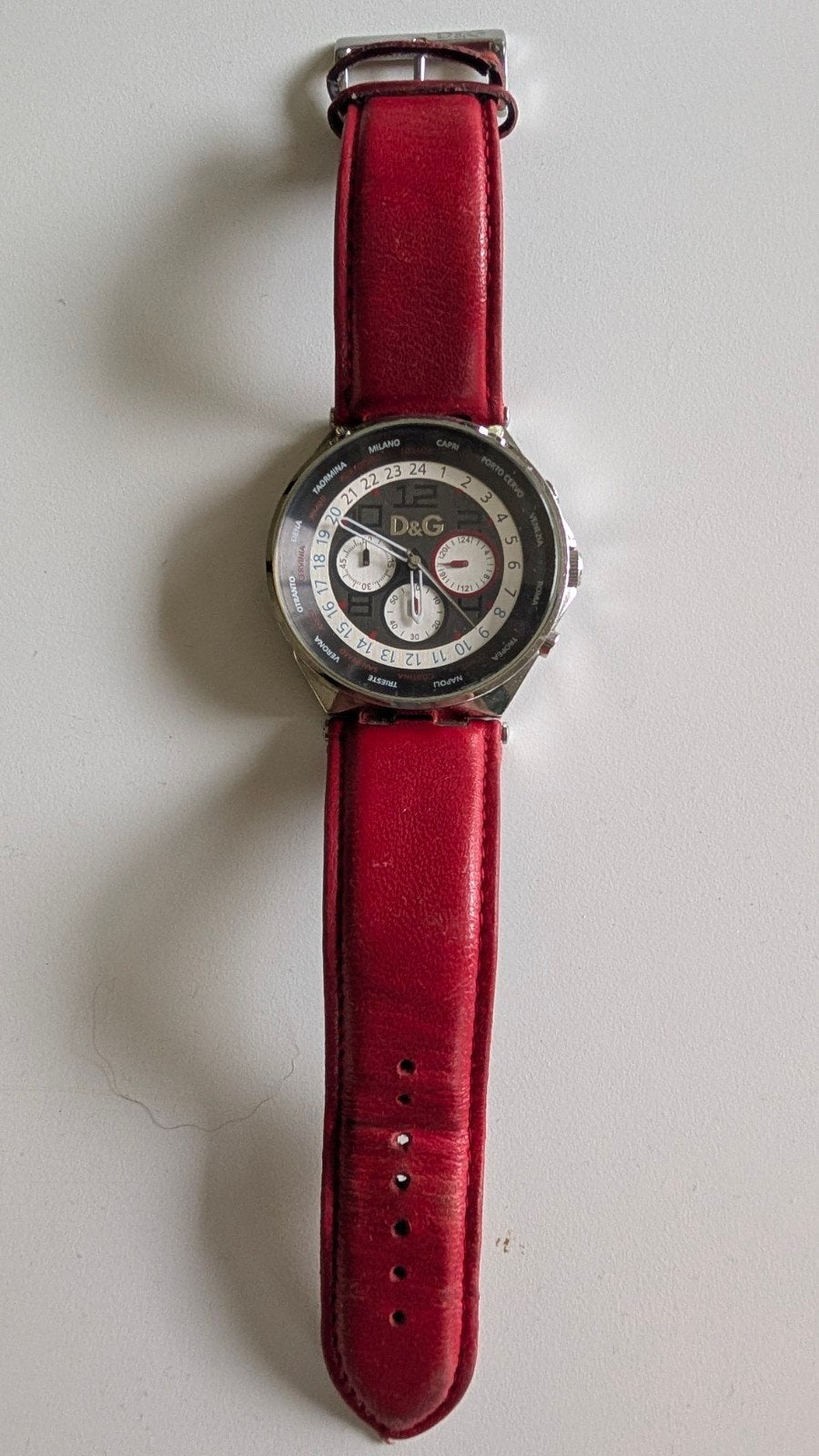 Nautica en D&G horloges - Set van 2, Ophalen of Verzenden, Gebruikt, Leer, Overige merken